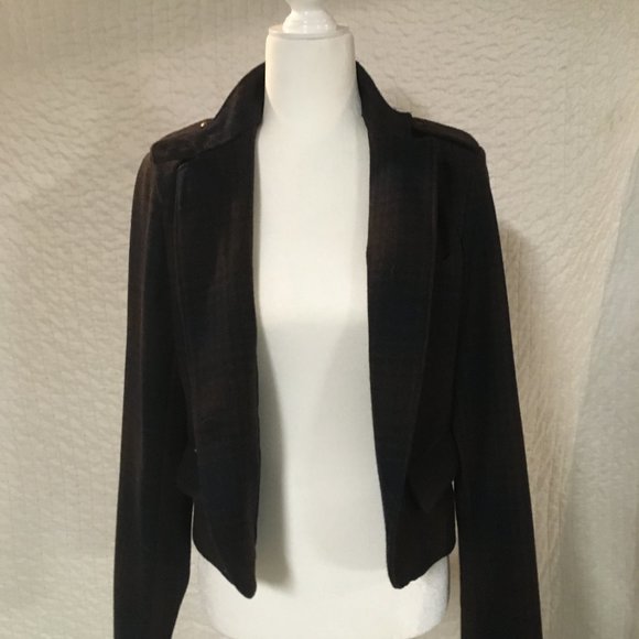 American Eagle Outfitters cropped plaid jacket - Picture 2 of 8